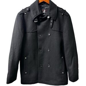 TENNESSEE Wool Blend Double Breasted Men’s Pea Coat 42